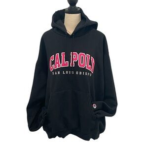 Champion | Cal Poly San Luis Obispo Hoodie Black Pink Sz XL